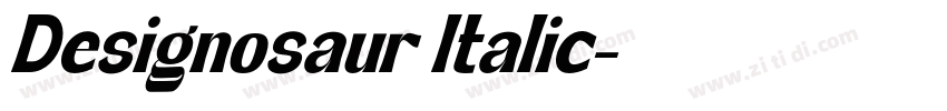 Designosaur Italic字体转换